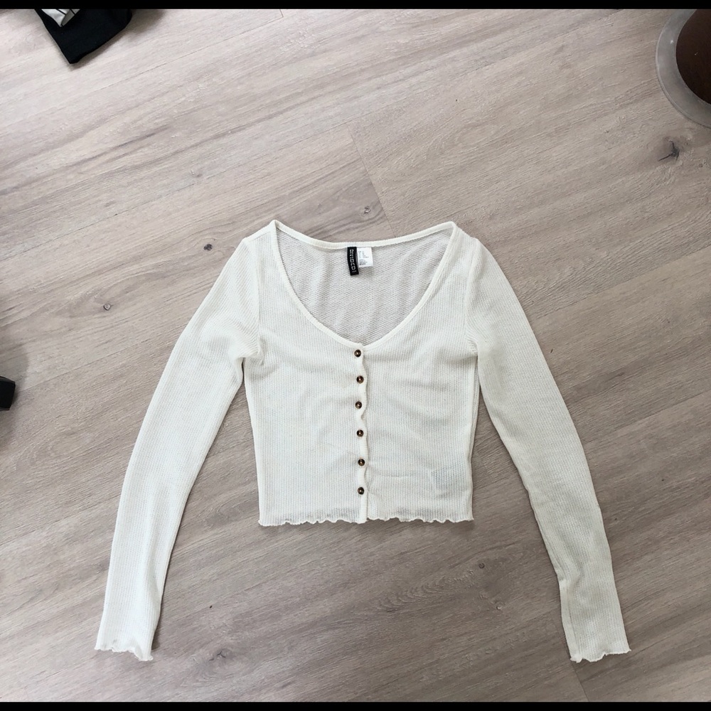 White H&M button up